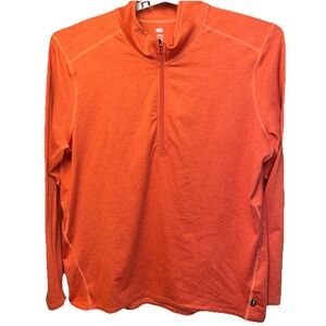 REI Co-op Lightweight Quarter-Zip Base Layer / Midlayer‎ Shirt Orange XL